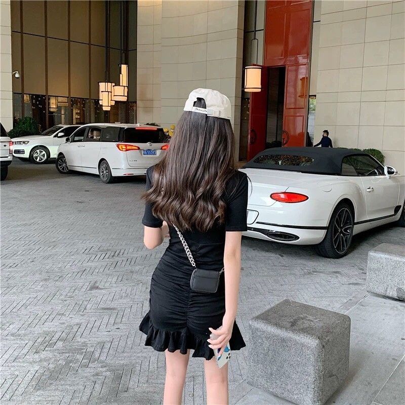[HCM]Đầm body đuôi cá nhún bèo