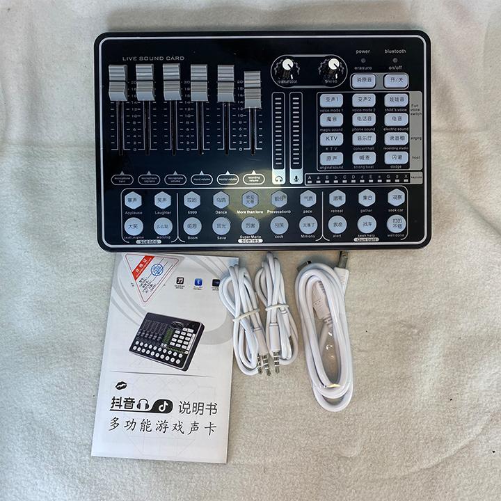 Sound card Live stream H9 có kết nối Bluetooth cao cấp.