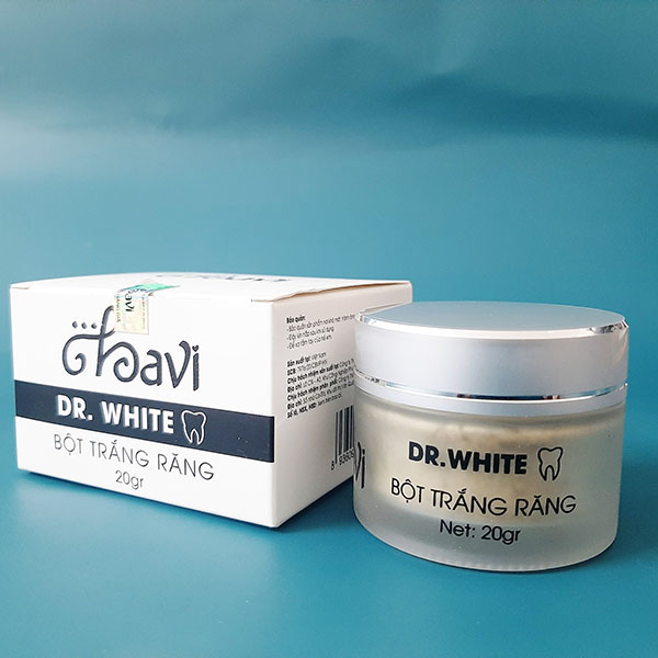 Bột đánh răng DR WHITE làm trắng hết hôi miệng