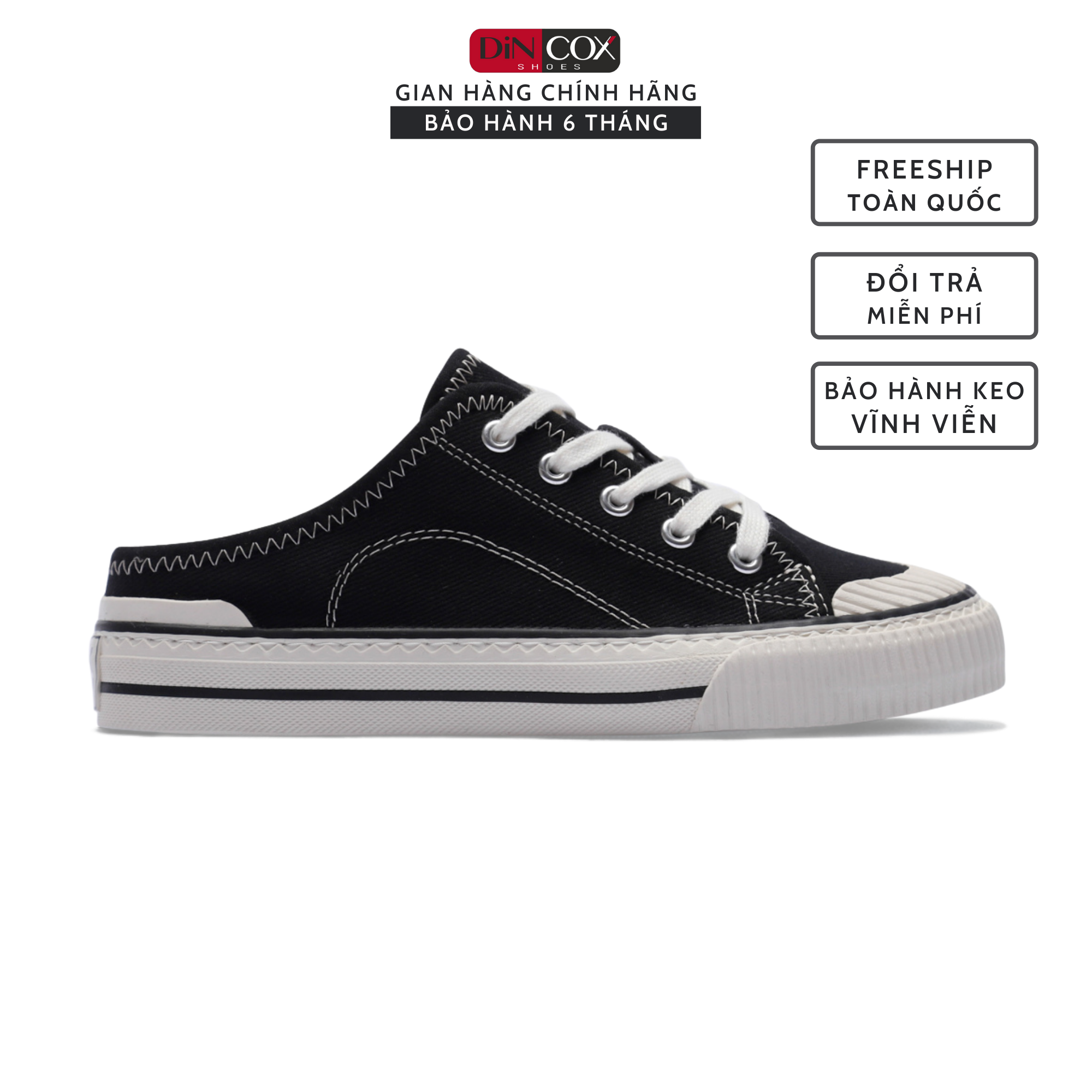 Giày thể thao Nam Nữ chính hãng DINCOX Shoes - E10 Black