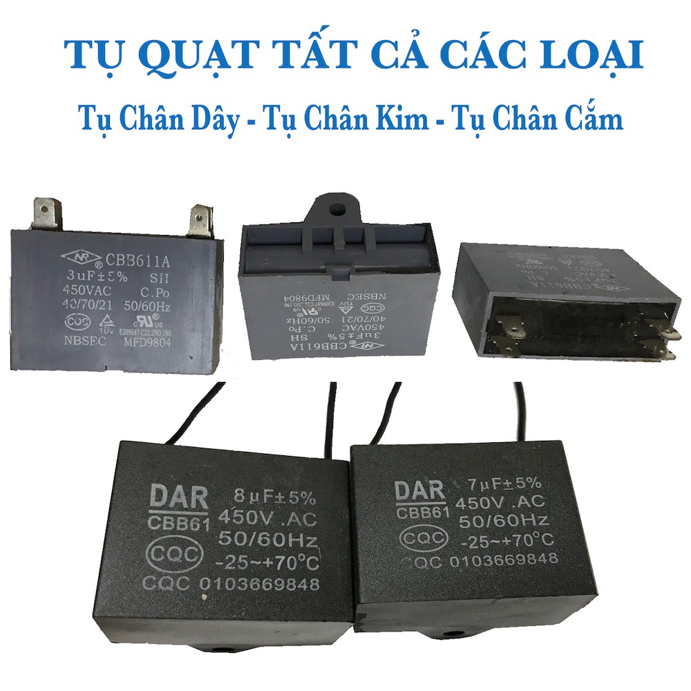 Tụ quạt điều hòa Tụ quạt Tụ quạt hơi nước loại 4 chân cắm