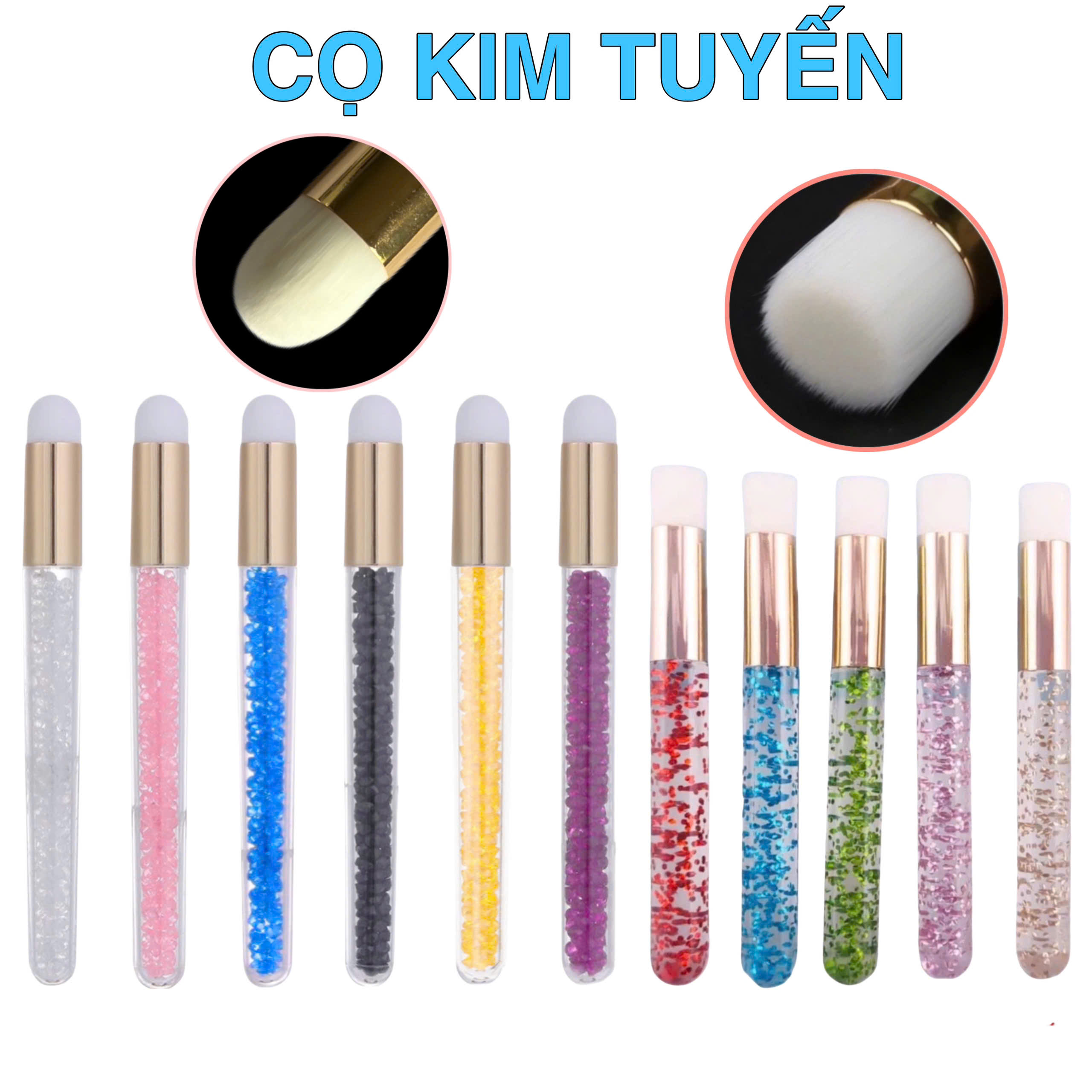 Cọ kim tuyến vệ sinh mi, chải mi (dụng cụ nối mi)