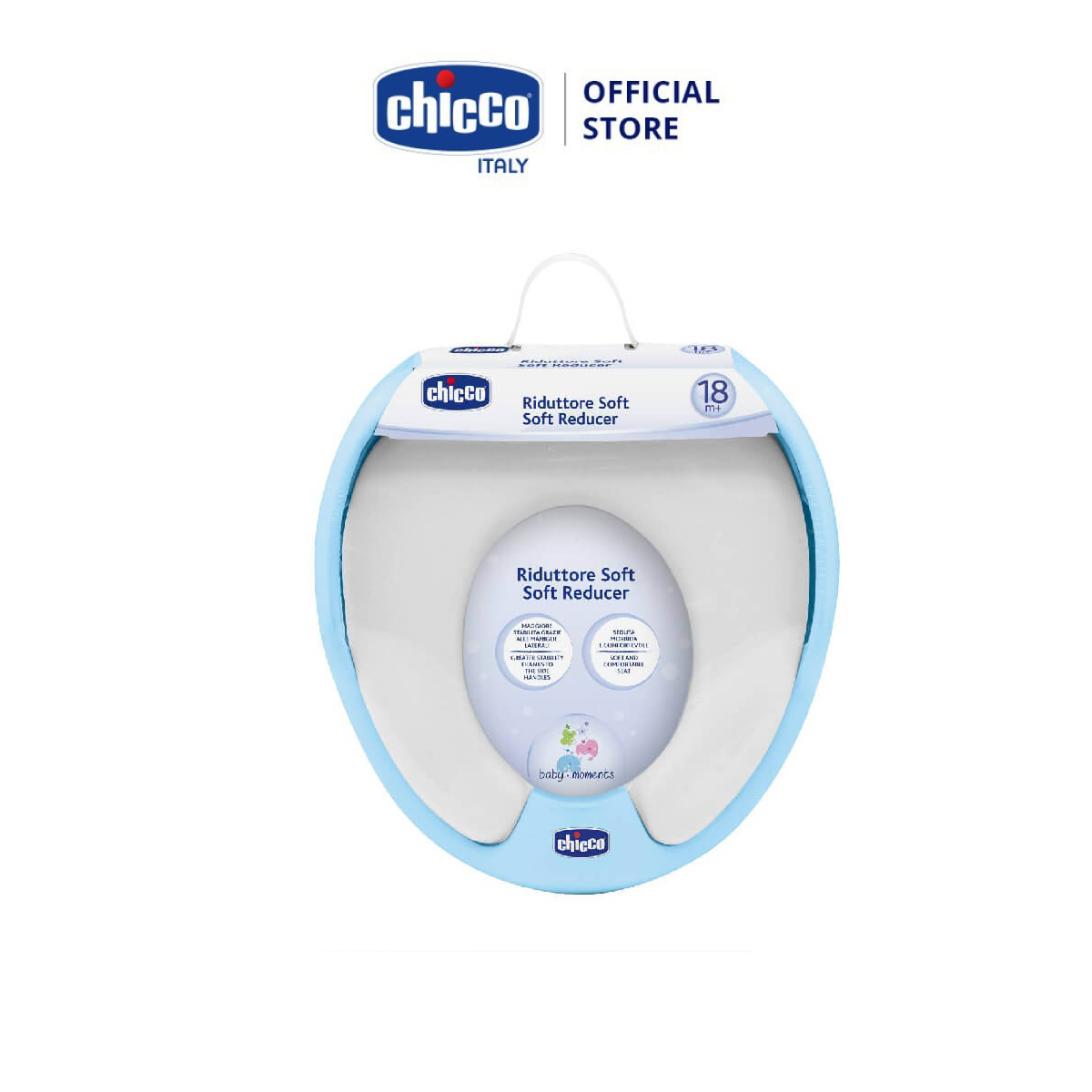 Bệ ngồi toilet Chicco màu xanh