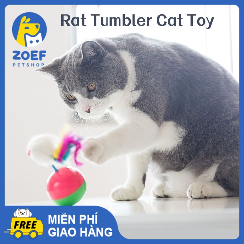 ZOEF Rolling Ball Mouse Rolling Ball Hai Năm Một Lần Fur Ball / Đồ Chơi Cho Mèo LI0269