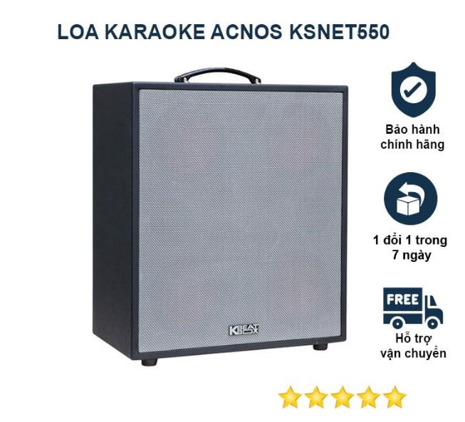 Loa kéo karaoke loa kéo karaoke mini bluetooth xách tay acnos ksnet550.ảo hành uy tín