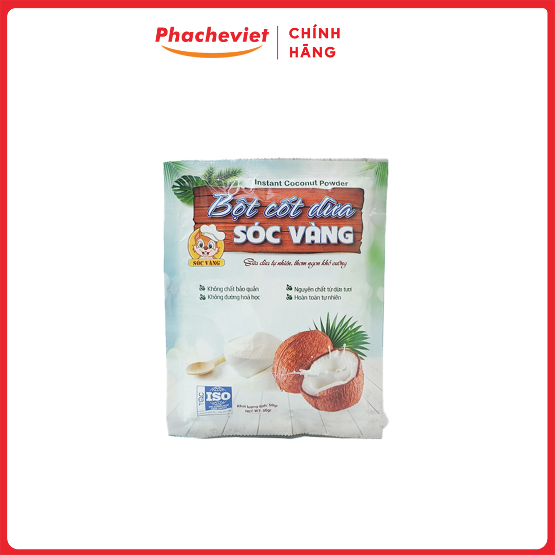 Bột cốt dừa sóc vàng