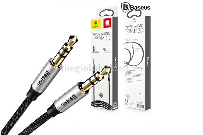 Dây cáp âm thanh chất lượng cao aux audio 3.5 baseus m30