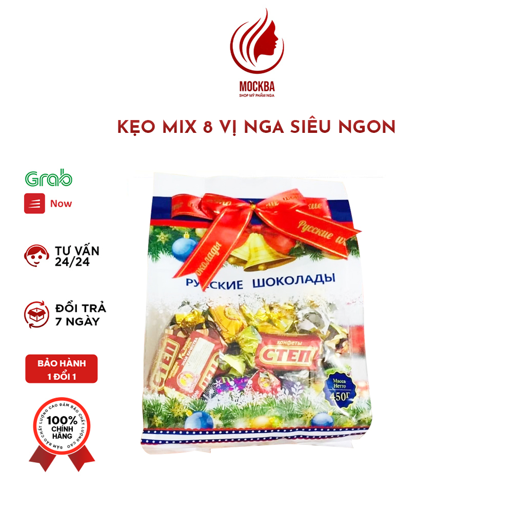 [DATE MỚI NHẤT] Kẹo Socola Mix 8 vị của Nga