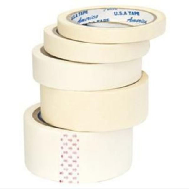 Combo 2 Băng dính giấy 2.5 cm, 2cm dày cụ