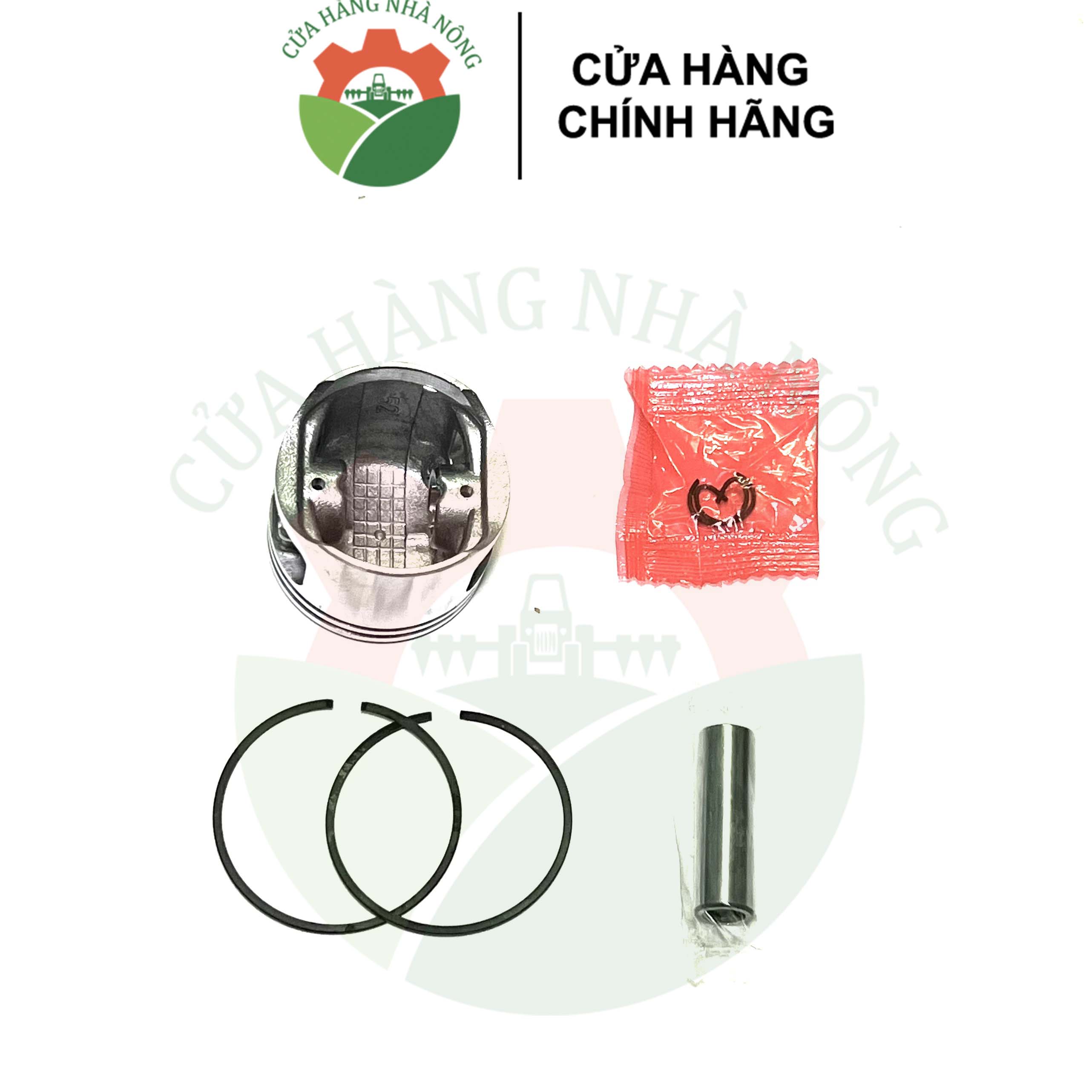 Piston bạc ắc phe INDIA máy cưa 5200 chất lượng tốt