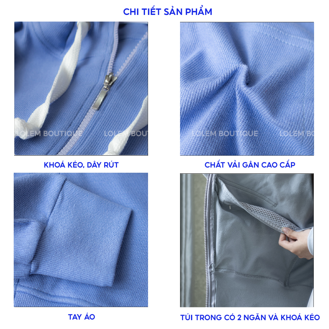 Áo khoác nữ có mũ đi học form rộng thun gân cao cấp chống nắng chống gió tốt - Hot trend 2023