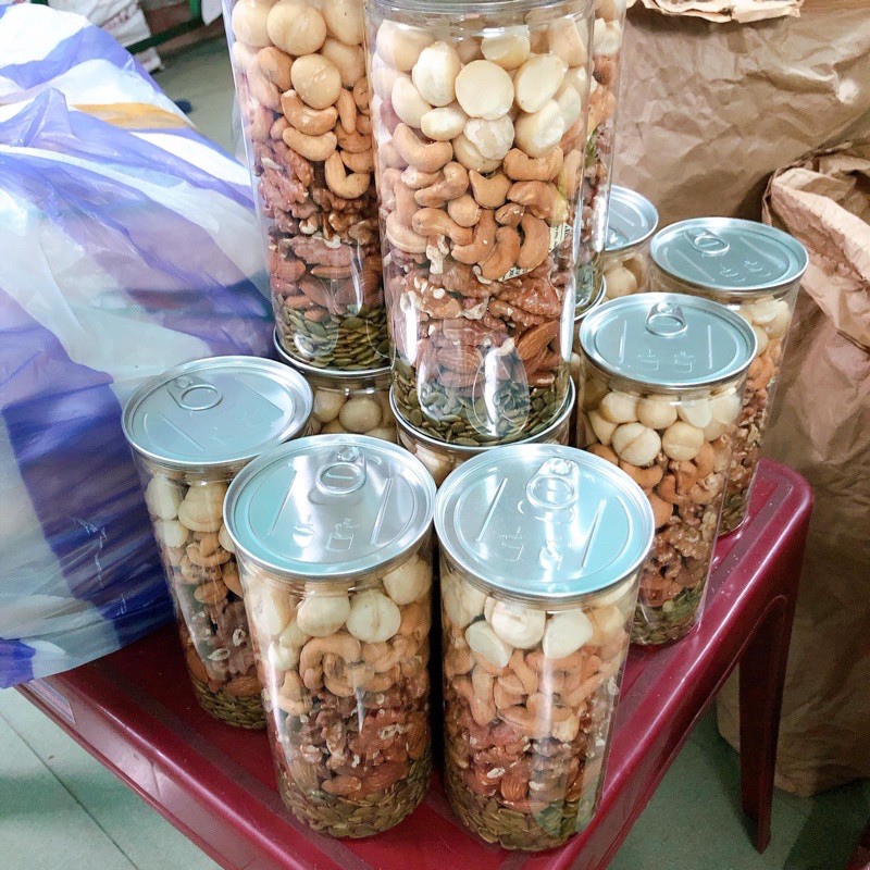 Hộp 500gr  hạt mix 5 loại hạt rang sẵn