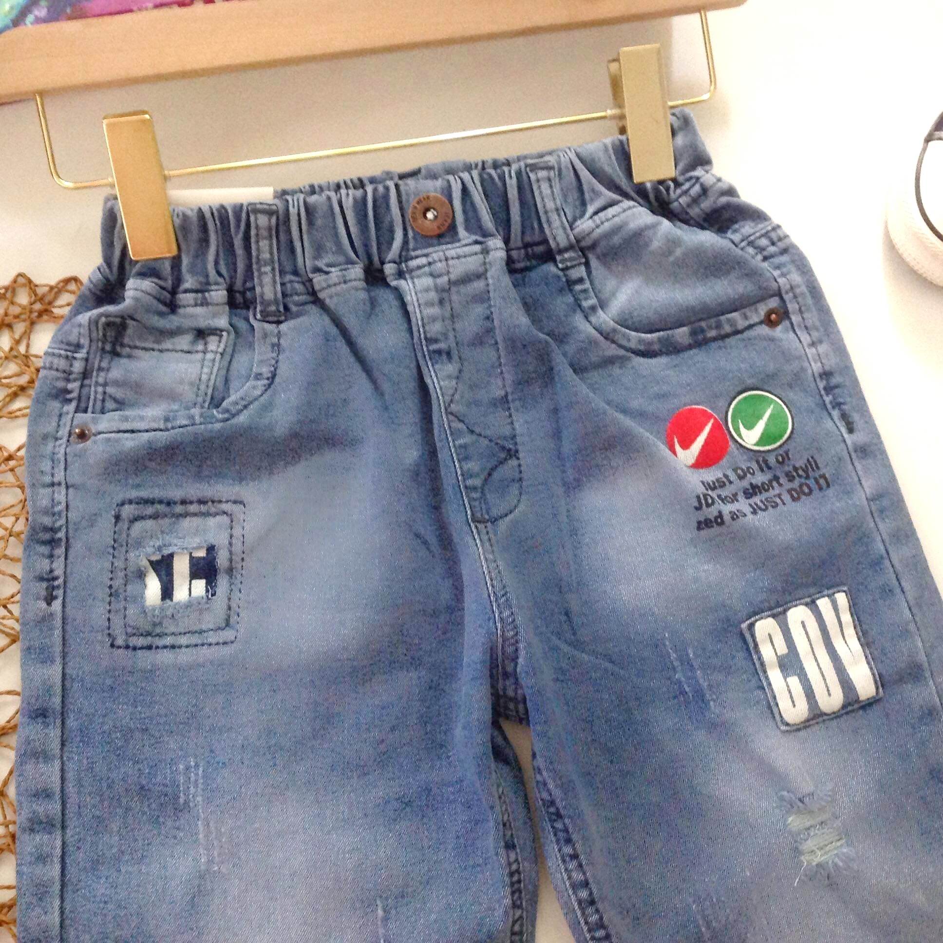 QUẦN SỌT JEAN CO DÃN BÉ TRAI SIZE 30-42KG