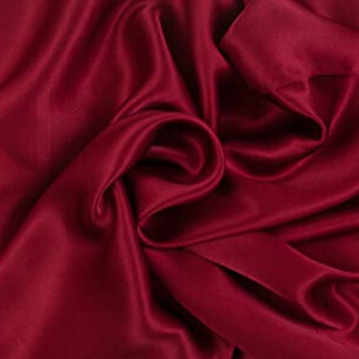 ( Lụa Loại 1) Bộ 5 Món Chăn Ga Gối Phi Lụa Lan Pham Bedding Hàng Loại 1 Mát Mịn - Đỏ Đô