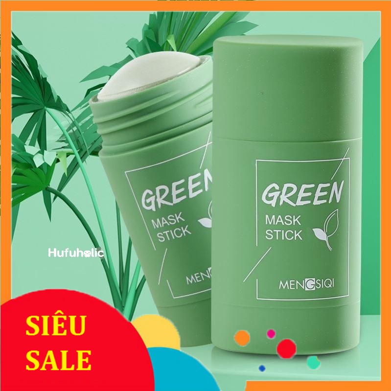 Mặt Nạ Bùn Trà Xanh MENGSIQI Dạng Đầu Lăn , Ngừa Mụn , Trắng Da , Se Khít Chân Lông,Dụng cụ Chăm Sóc Da mặt Hiệu Quả Mùa Khô