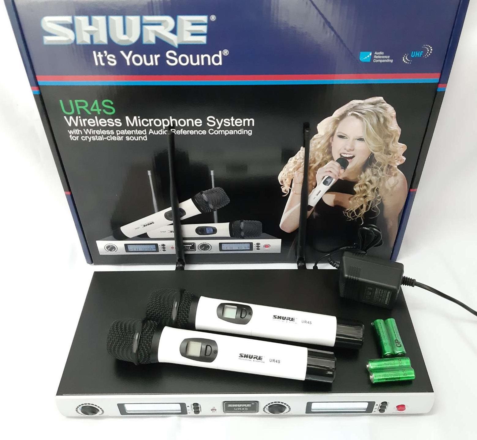 Micro không dây SHURE UR4S chuyển tần số cao cấp.