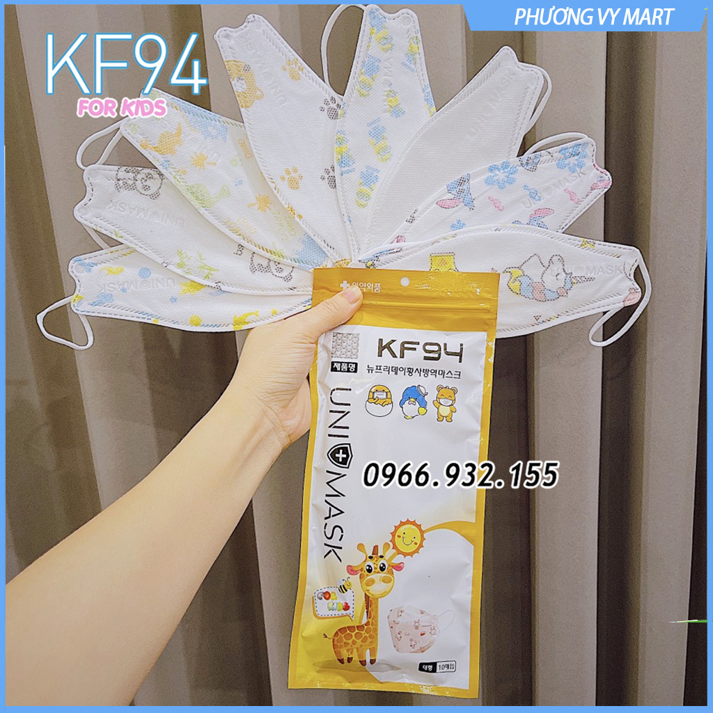 10 chiếc khẩu trang trẻ em 4 lớp KF94 UNI MASK