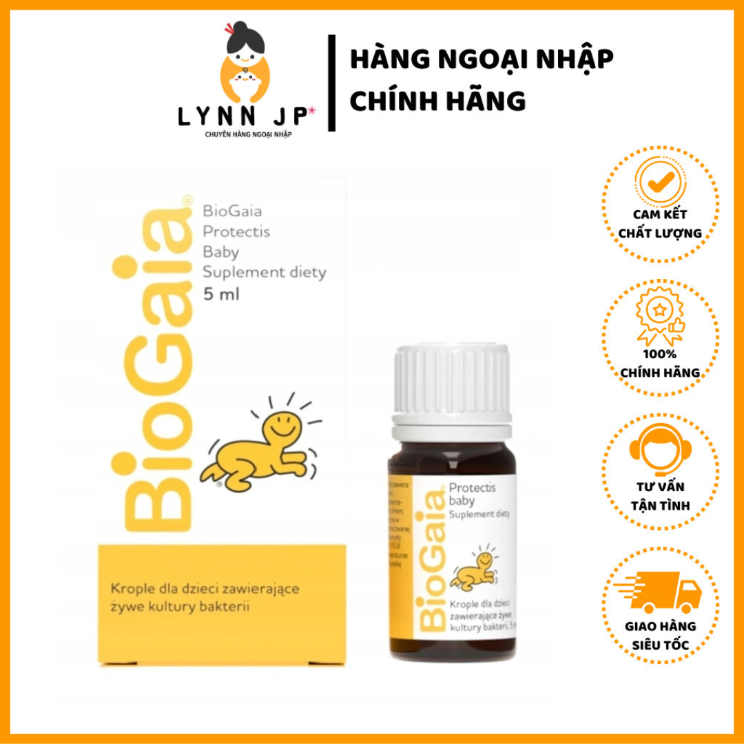 Men vi sinh biogaia protectis nhập khẩu từ balan bé từ 0 tháng tuổi 5ml cân bằng hệ vi sinh đường tiêu hóa