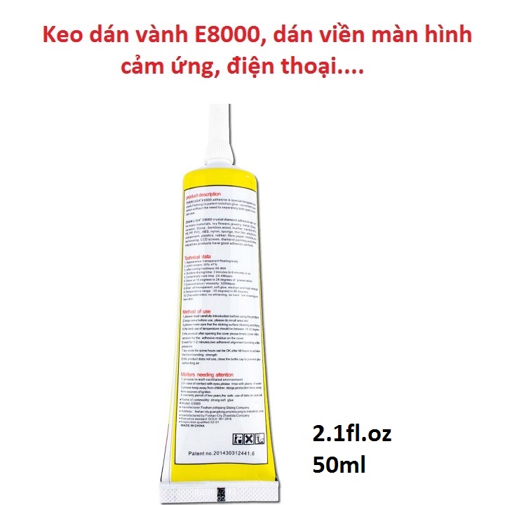 Keo dán ron viền màn hình cảm ứng E8000