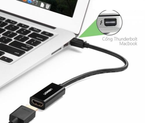 Cáp Mini DisplayPort to HDMI (âm) UGREEN 10461 (đen)