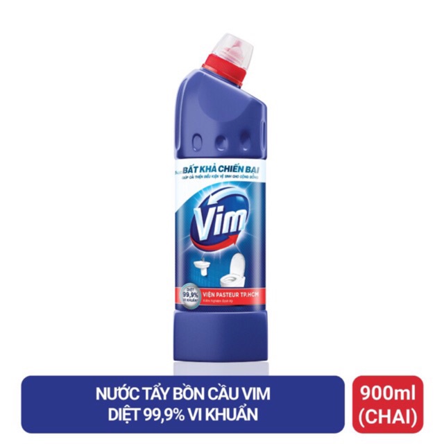 Nước Tẩy Bồn Cầu Vim Diệt Khuẩn (900ml)