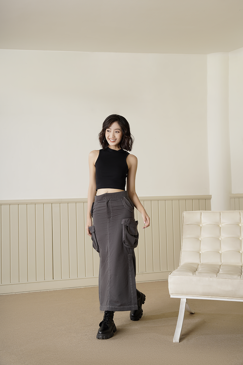 Áo Croptop Ba Lỗ Basic Nhiều Màu Chất Liệu Dày Dặn 2AM