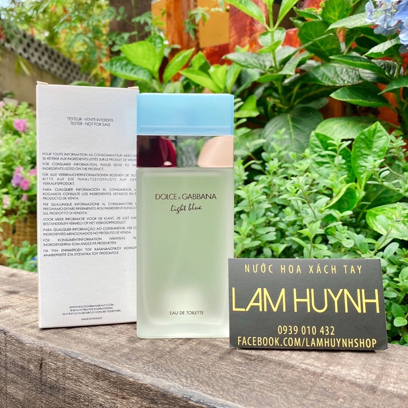 [CHÍNH HÃNG] Nước hoa Nữ Tester D&G LIGHT BLUE EDT 100ml