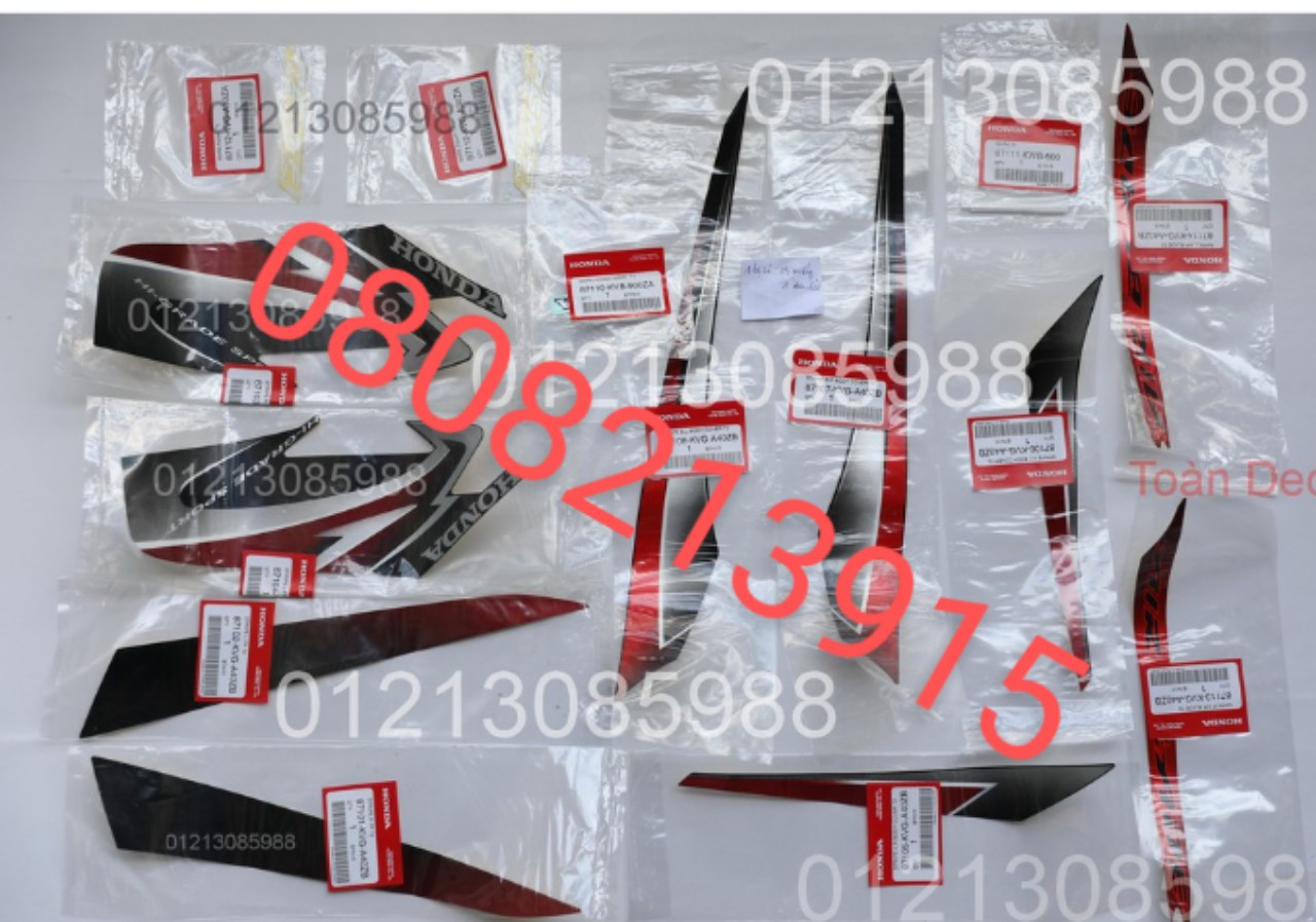 Tem Honda AirBlade Thái hàng zin theo xe chính hãng Honda Thái Lan