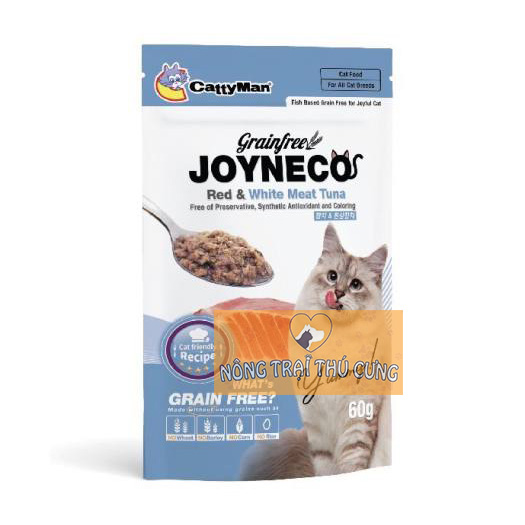 Pate Cho Mèo JOYNECO CattyMan (GRAIN FREE) Cho Mèo Mọi Lứa Tuổi 60g - [Nông Trại Thú Cưng]
