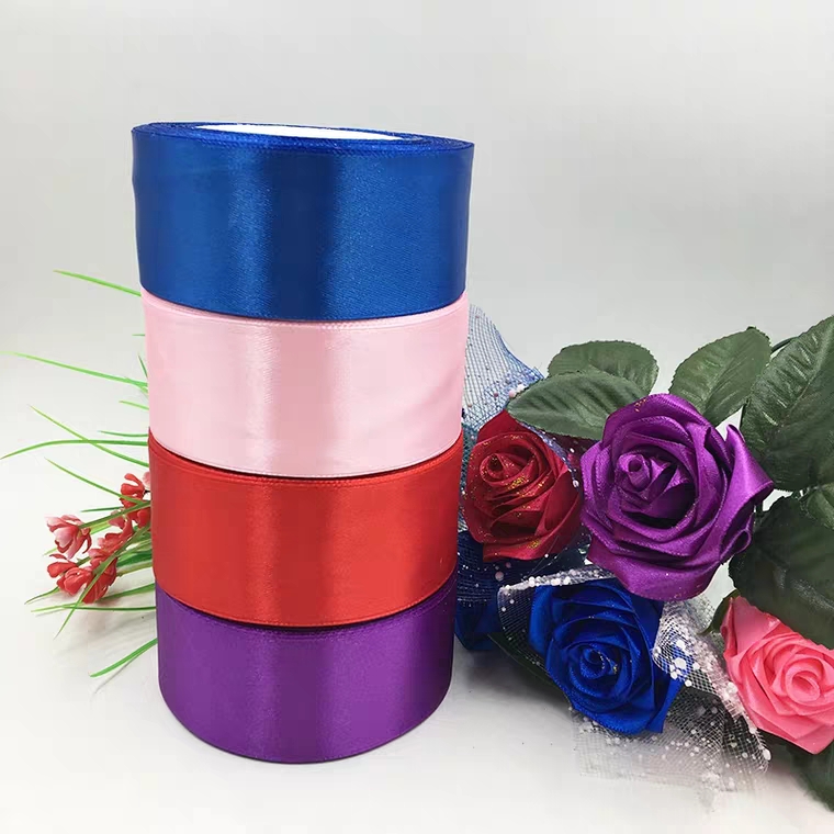 Ruy băng lụa 4cm cuộn 22m,ruy băng lụa 4 phân