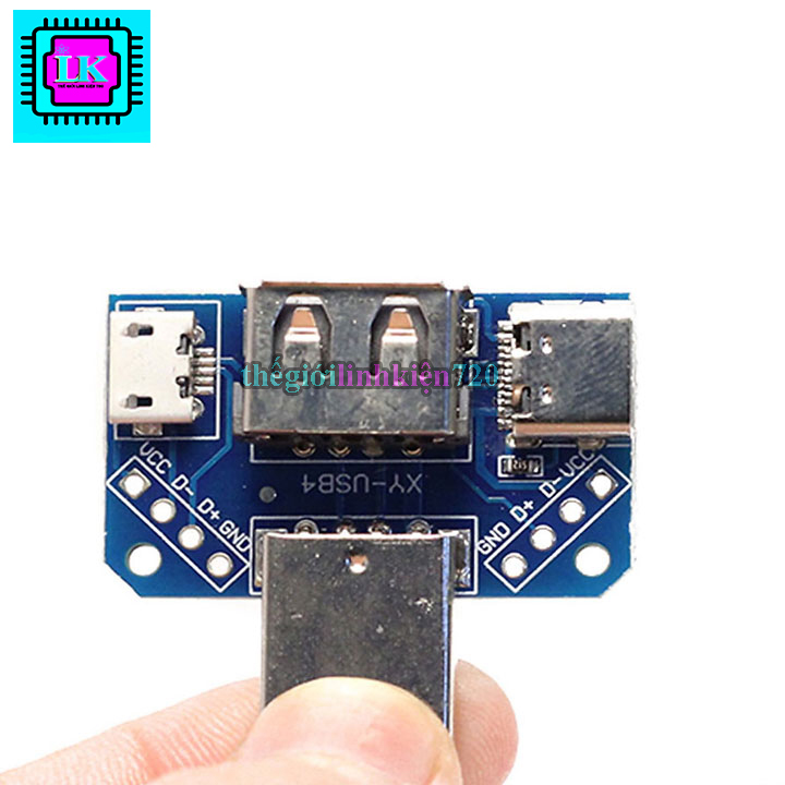 PCB Chuyển Đổi USB A Đực Sang USB Cái-USB Micro-Type C