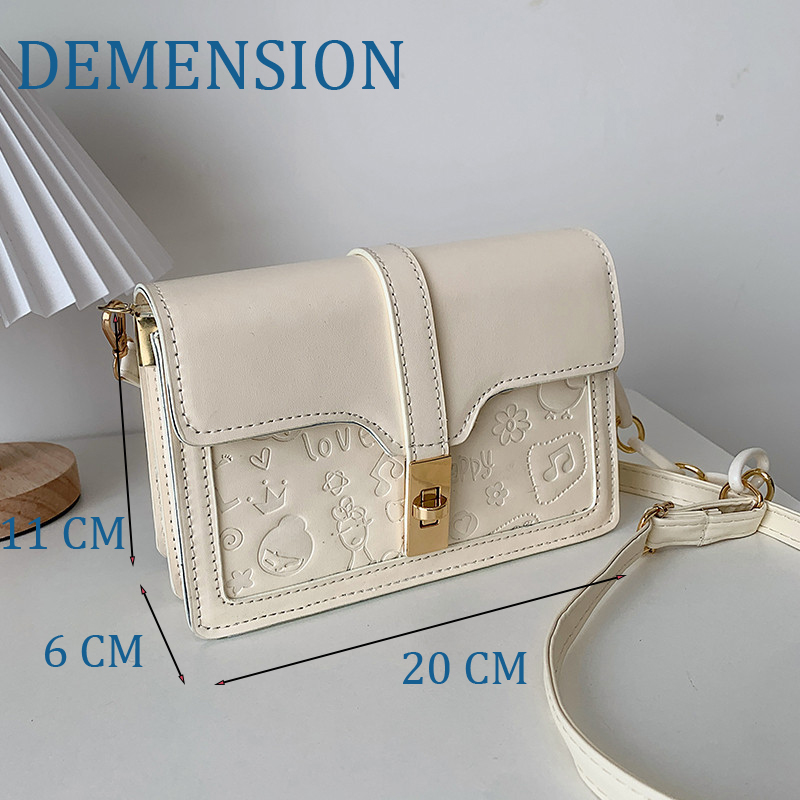Túi Đeo Chéo Nữ Thời Trang Mới T96 Trắng