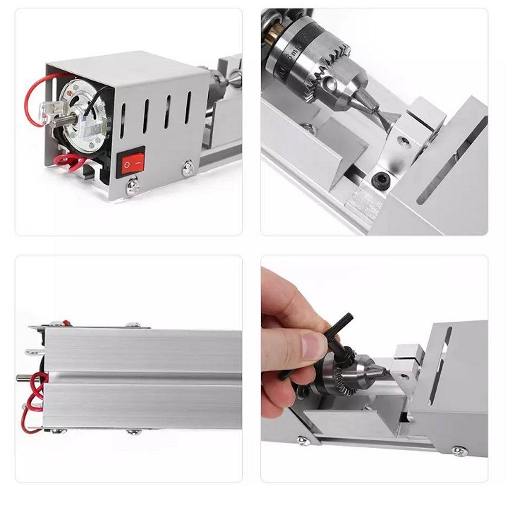 Máy đánh bóng mini để bàn- máy tiện gỗ
