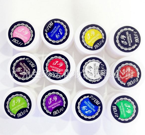 Sét gel vẽ Painting 12 màu