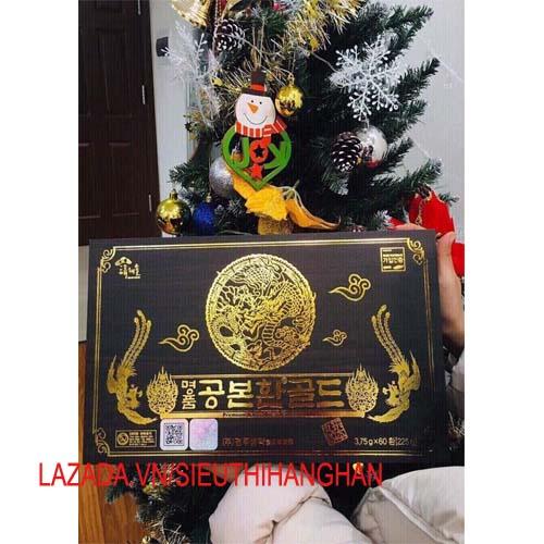 Đông Trùng Hạ Thảo Hàn Quốc Hộp Gỗ Cao Cấp 60 viên - Hàng check Cod, tem 7 màu  của nhà sản xuất