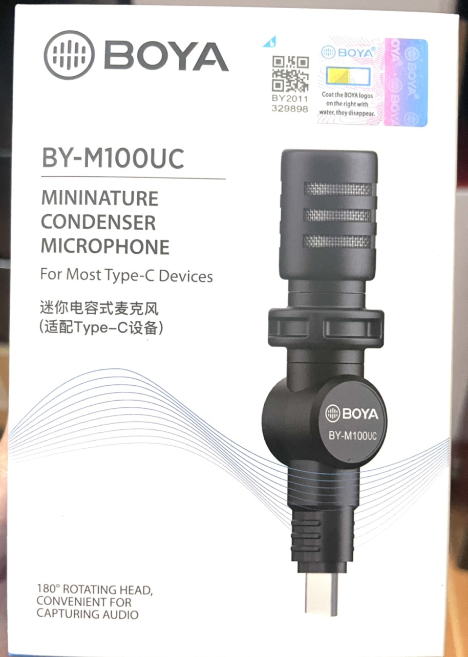 Micro Boya BY-M100UC Cổng Type-C Thu Âm Cho Smartphone Android
