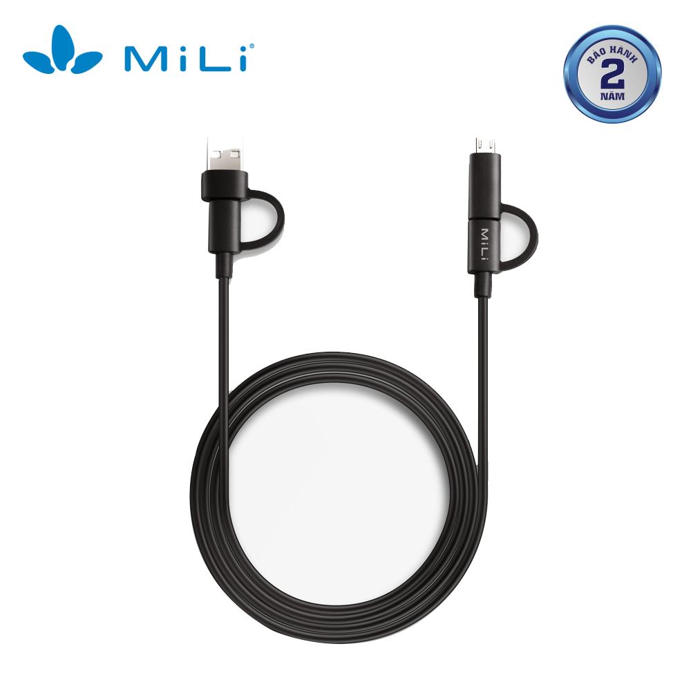 Cáp 4in1 MiLi - HX-L41 màu đen - Dâu Đen Store