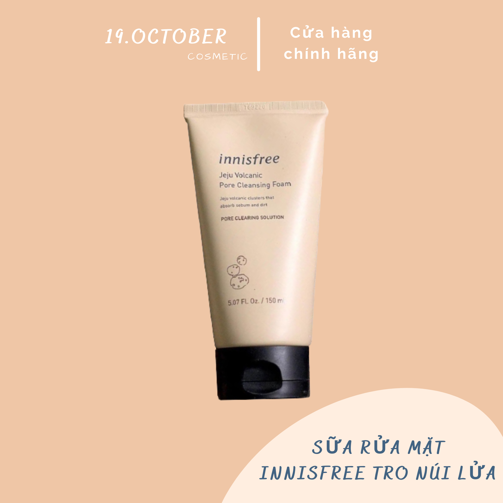 Sữa Rửa Mặt Innisfree Tro Núi Lửa Se Khít Lỗ Chân Lông