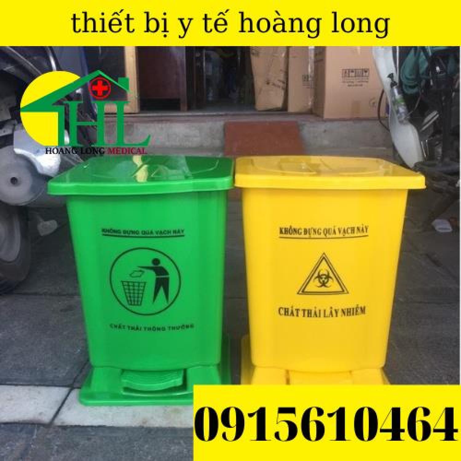 Thùng Rác Y Tế 30 Lít Có Đạp Chân