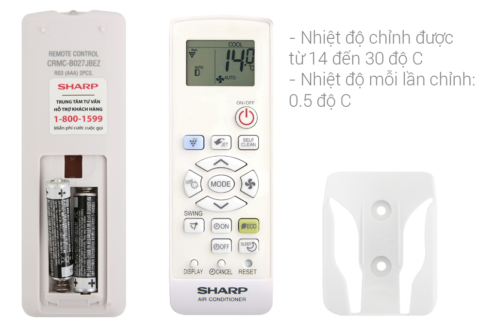 [HCM]Máy lạnh Sharp Inverter 1.5 HP AH-XP13WMW