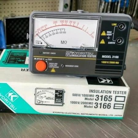 [HCM]Đồng hồ đo điện trở cách điện (Mêgôm mét) KYORITSU 3166 (1000V/2000MΩ)