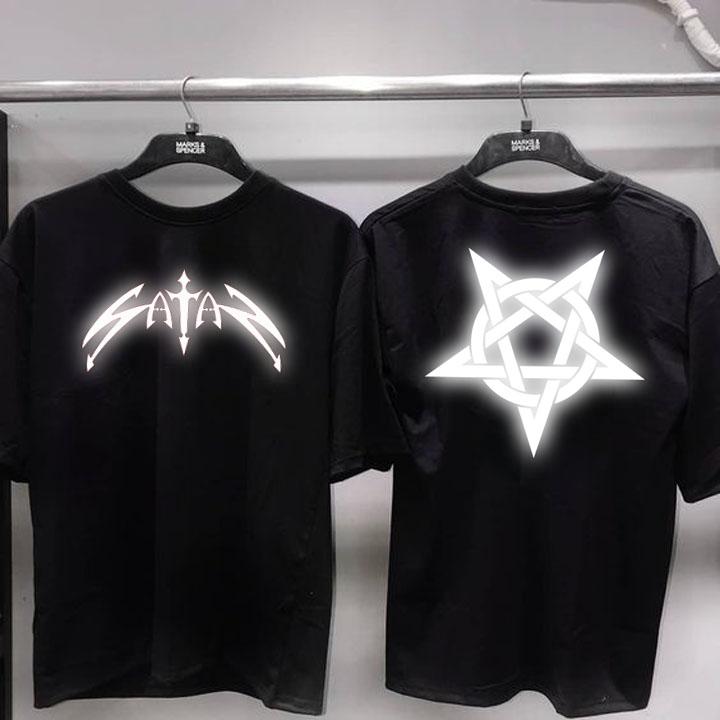 [HCM]ÁO THUN PHẢN QUANG TAY LỠ SATAN NAM NỮ