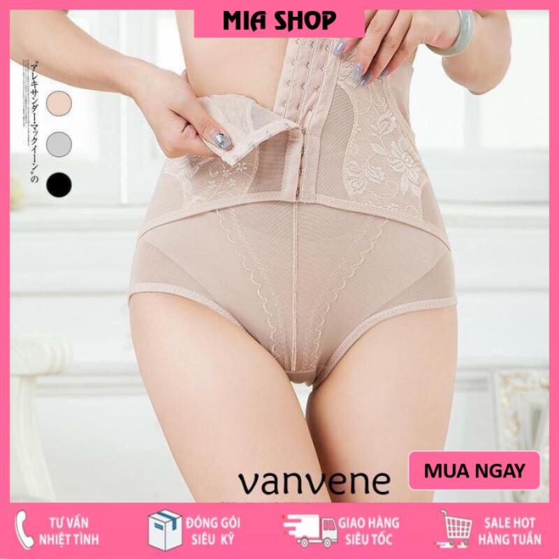 Quần gen nịt bụng CAO CẤP móc cài trước chống cuộn đốt cháy mỡ, quần mặc váy nịt bụng, quan mac vay gen bụng - MIAShop