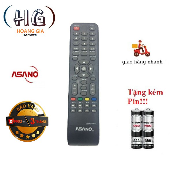 Remote Điều Khiển Tivi Asano Led Lcd