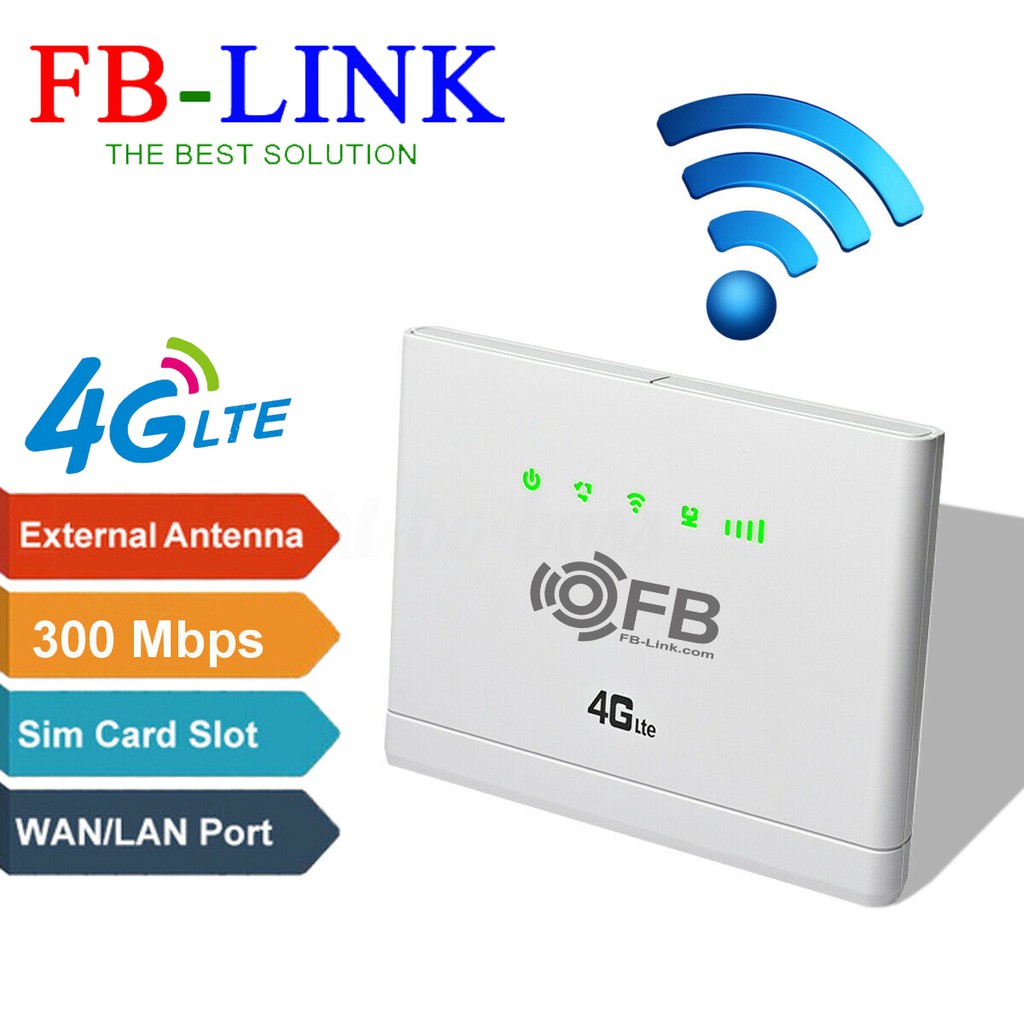 HCMBộ Phát Wifi 4G LTE FB-Link CPE-V08 Chuyên dùng xe khách - 32 user - 2