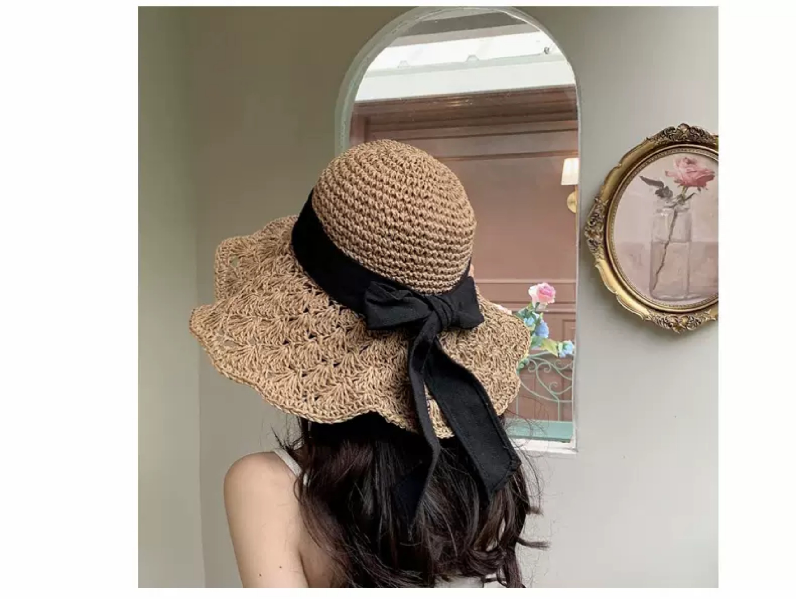 Mũ cói nữ thời trang đi biển du lịch
