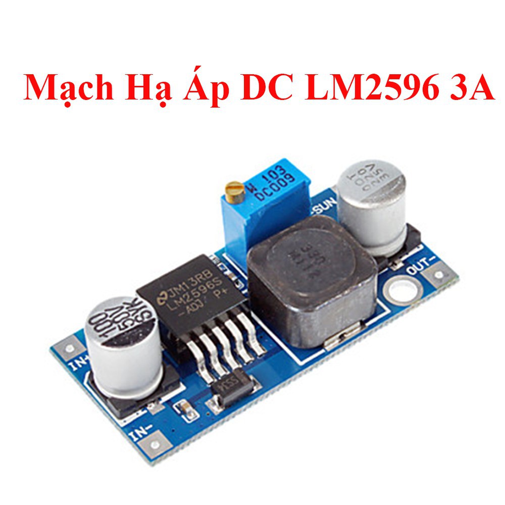 Mô Đun mạch hạ áp Giảm áp Lm 2596s Dc-dc 3a Điều Chỉnh Được Lm2576