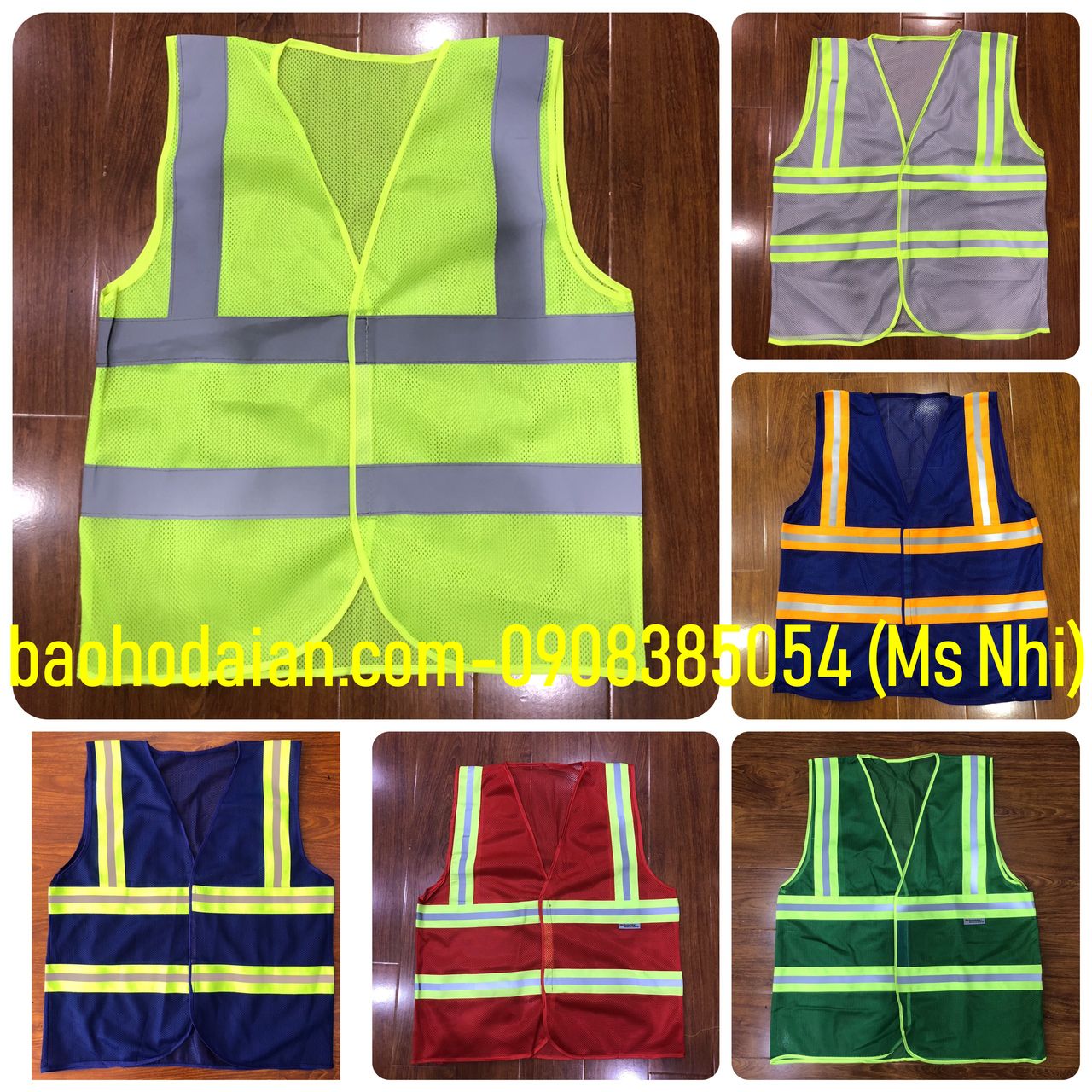Áo phản quang chất vải lưới giá rẻ