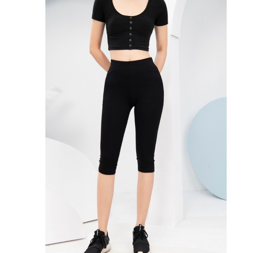Quần lửng thun nữ, quần legging lửng