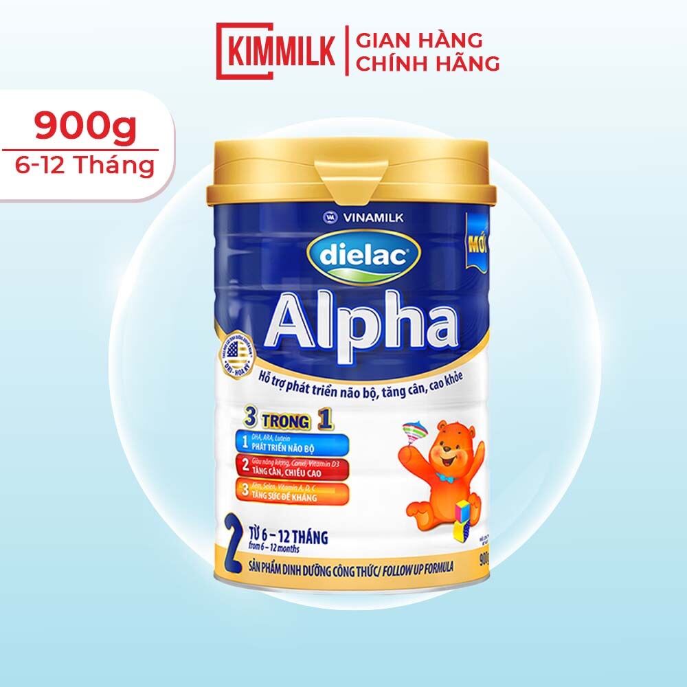 [Hoàn tiền 12%] [HCM]Sữa Bột Dielac Alpha 2 900g
